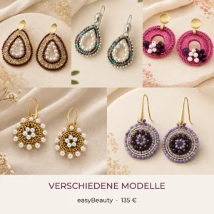 Verschiedene handgemachte easyBeauty Ohrring-Modelle für 135 Euro